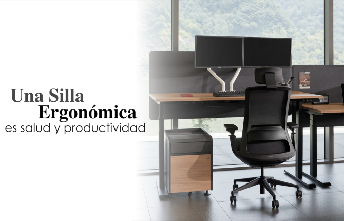 Una silla ergonómica es sinónimo a salud y productividad